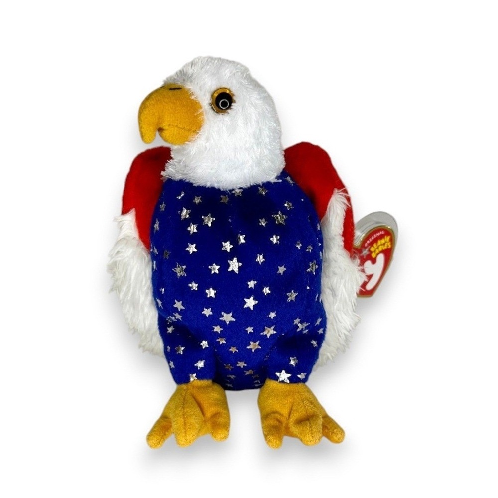 Free the Eagle | Star-Spangled Eagle | Mint Heart Tag TY Beanie Baby